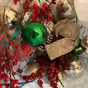 Bag of Miscellaneous Christmas Decor